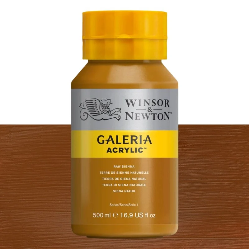 Tinta Acrílica Galeria Winsor & Newton 500ml 552 Raw Sienna
