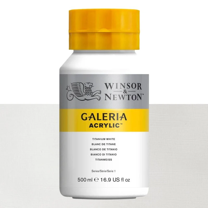 Tinta Acrílica Galeria Winsor & Newton 500ml 644 Titanium White