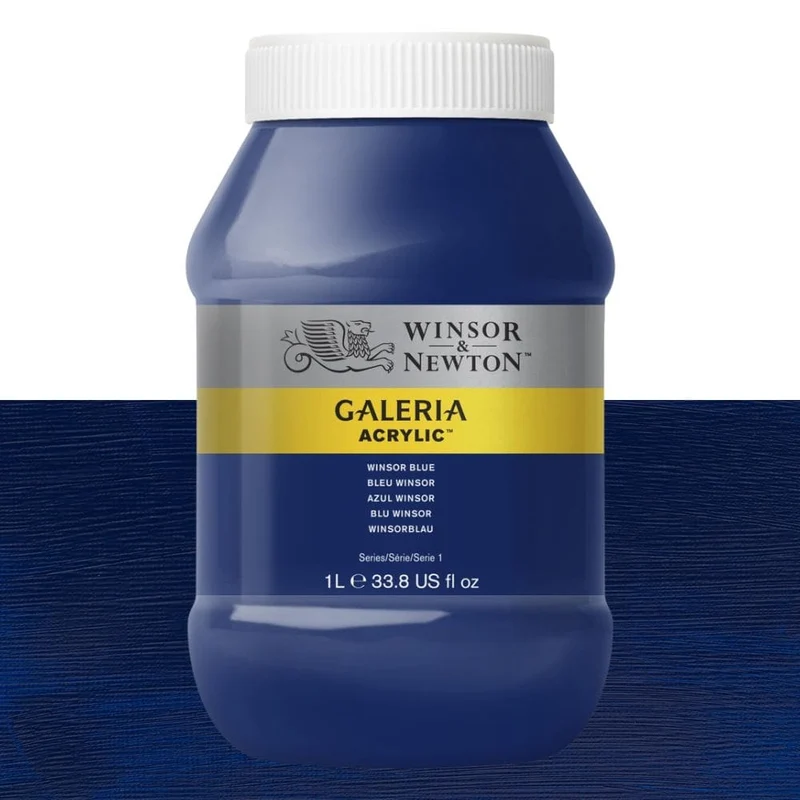 Tinta Acrílica Galeria Winsor & Newton 1L 706 Winsor Blue