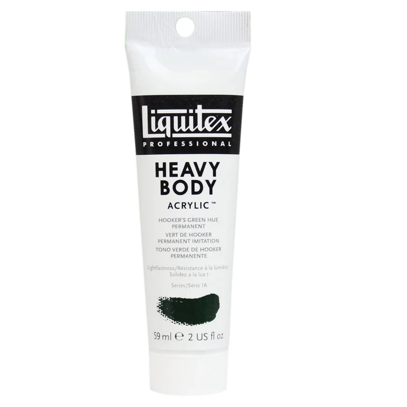 Tinta Acrílica Liquitex Heavy Body 59ml S1A 224 Hooker's Green Hue Permanent