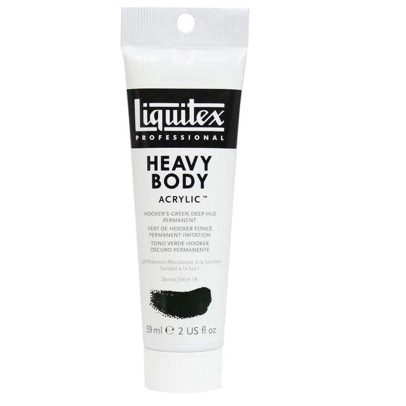 Tinta Acrílica Liquitex Heavy Body 59ml S1A 225 Hooker's Green Deep Hue Permanent