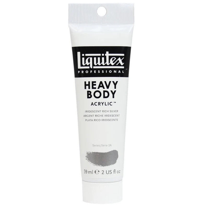 Tinta Acrílica Liquitex Heavy Body 59ml S2A 239 Iridescent Rich Silver