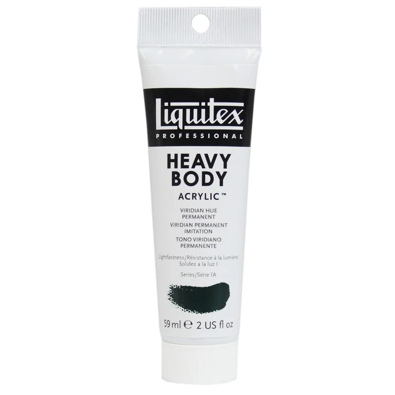 Tinta Acrílica Liquitex Heavy Body 59ml S1A 398 Viridian Hue Permanent