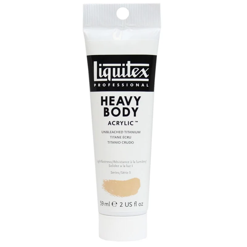 Tinta Acrílica Liquitex Heavy Body 59ml S1 434 Unbleached Titanium