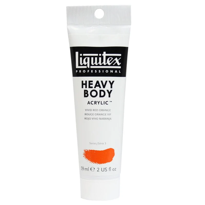 Tinta Acrílica Liquitex Heavy Body 59ml S3 620 Vivid Red Orange
