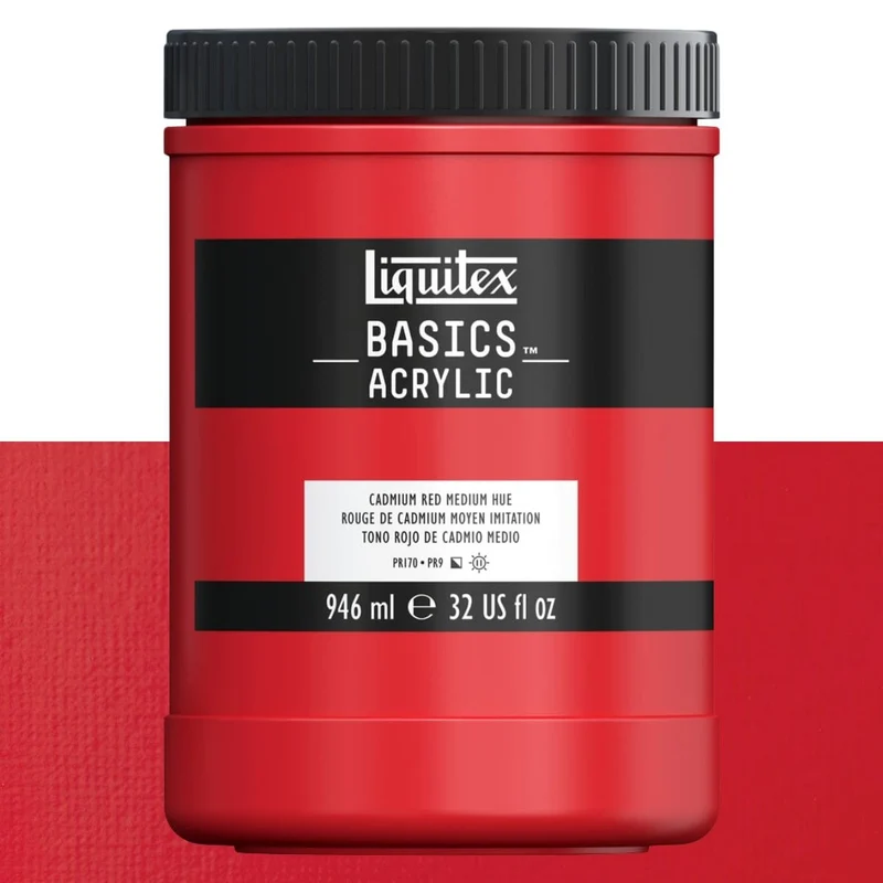 Tinta Acrílica Liquitex Basics 946ml 151 Cadmium Red Medium Hue