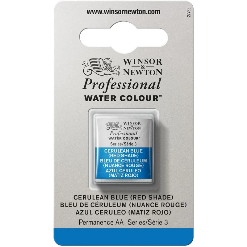 Tinta Aquarela Profissional Winsor & Newton Pastilha S3 S3 140 Cerulean Blue (Red Shade)