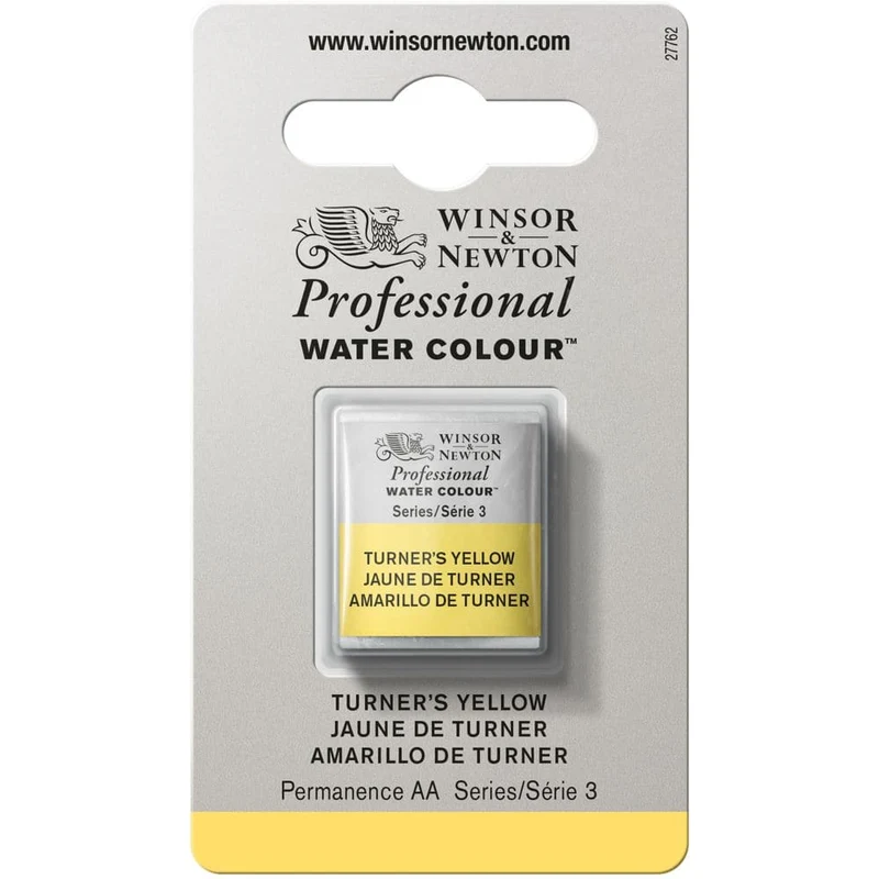 Tinta Aquarela Profissional Winsor & Newton Pastilha S3 S3 649 Turner's Yellow