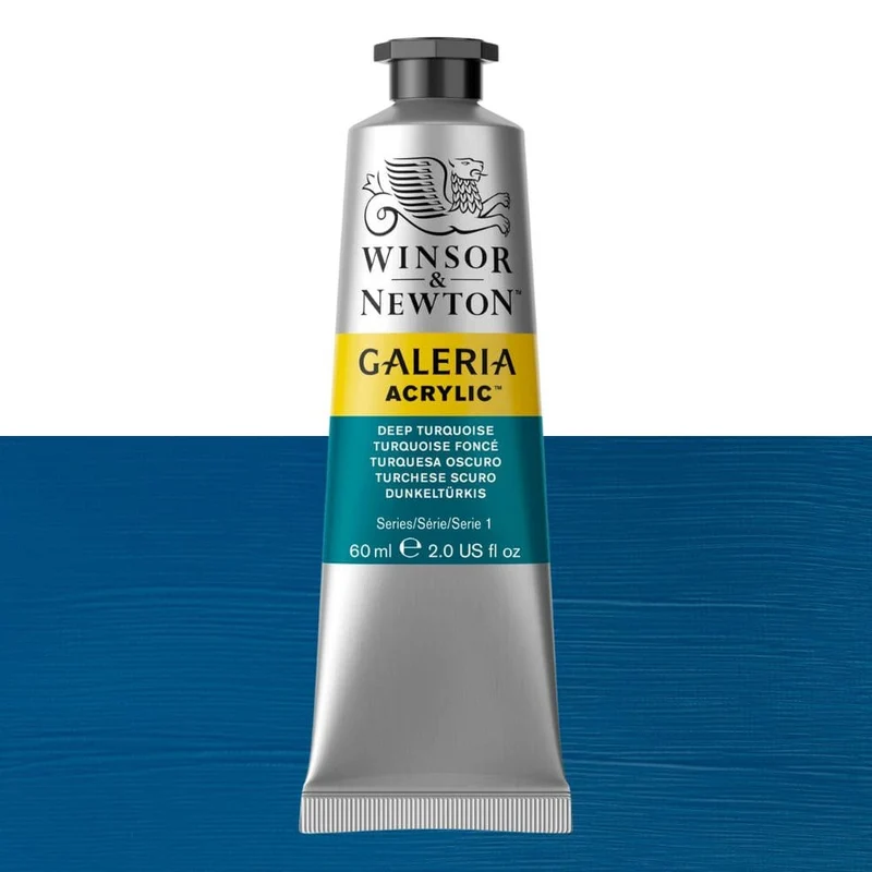 Tinta Acrílica Galeria Winsor & Newton 60ml 232 Deep Turquoise