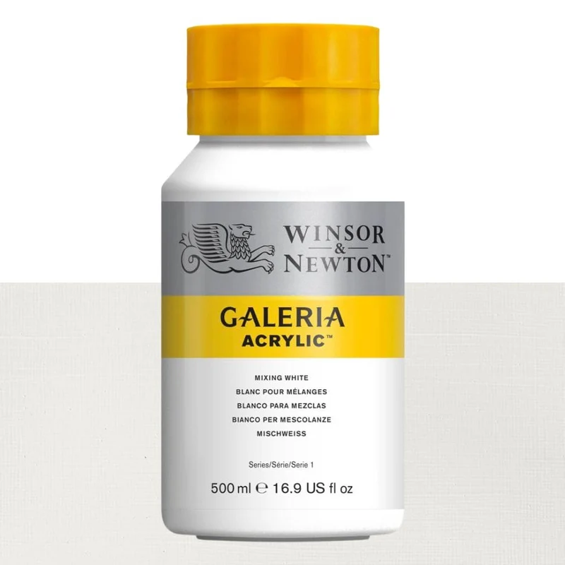 Tinta Acrílica Galeria Winsor & Newton 500ml 415 Mixing White