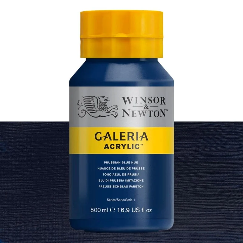 Tinta Acrílica Galeria Winsor & Newton 500ml 541 Prussian Blue Hue