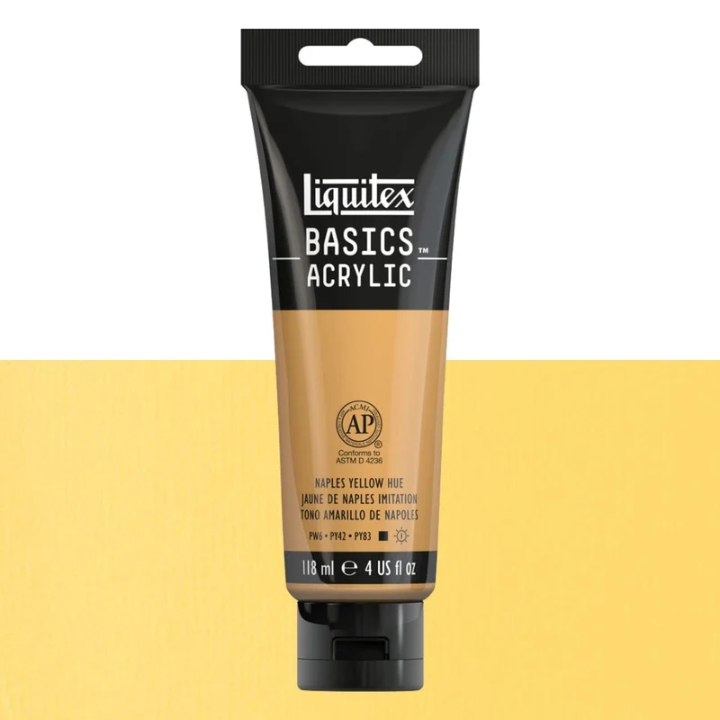Tinta Acrílica Liquitex Basics 118ml 601 Naples Yellow Hue