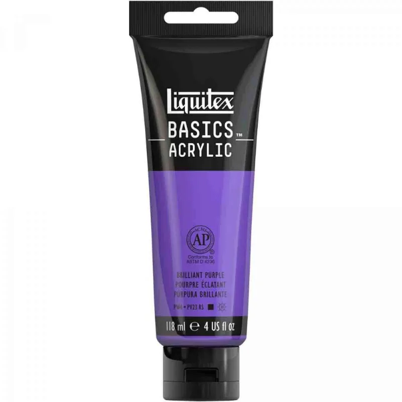 Tinta Acrílica Liquitex Basics 590 Brilliant Purple 118Ml