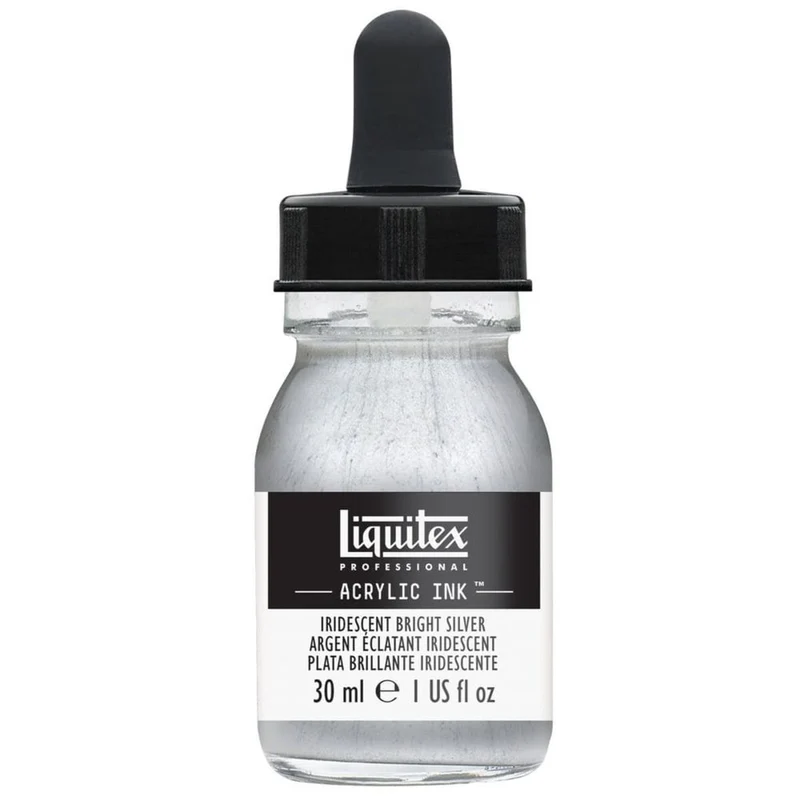 Tinta Acrílica Líquida Liquitex 30ml 236 Iridescent Bright Silver
