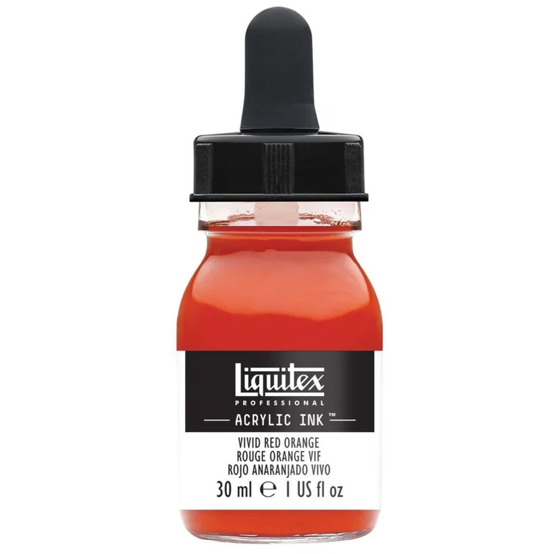 Tinta Acrílica Líquida Liquitex 30ml 620 Vivid Red Orange