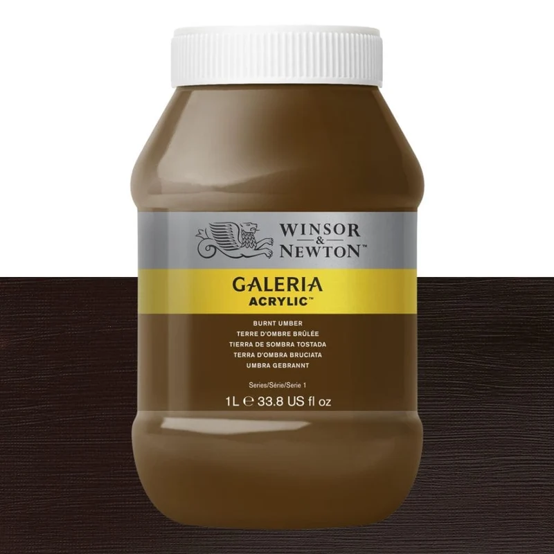 Tinta Acrílica Galeria Winsor & Newton 1L 076 Burnt Umber