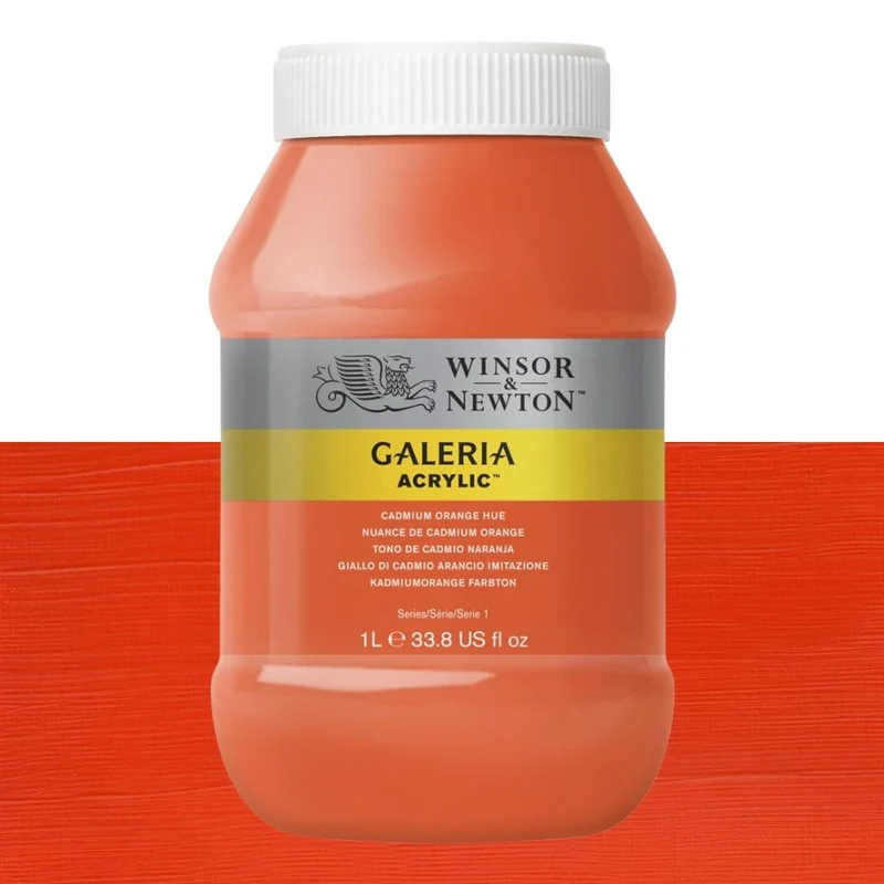 Tinta Acrílica Galeria Winsor & Newton 1L 090 Cadmium Orange Hue