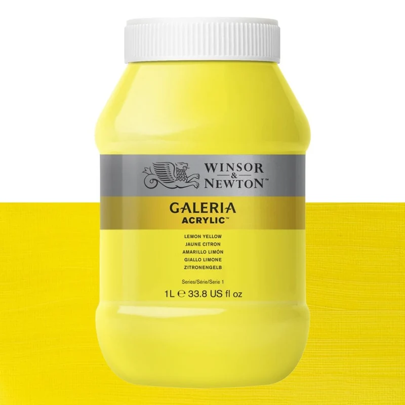 Tinta Acrílica Galeria Winsor & Newton 1L 346 Lemon Yellow