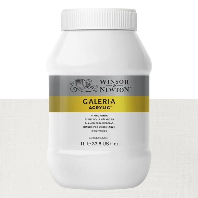 Tinta Acrílica Galeria Winsor & Newton 1L 415 Mixing White