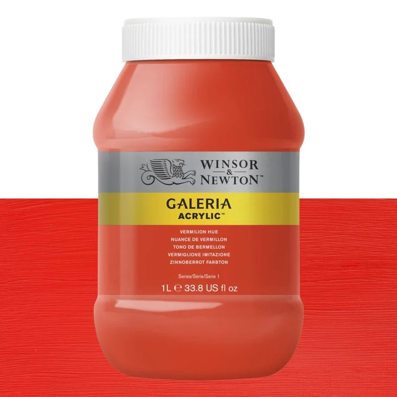 Tinta Acrílica Galeria Winsor & Newton 1L 682 Vermilion Hue