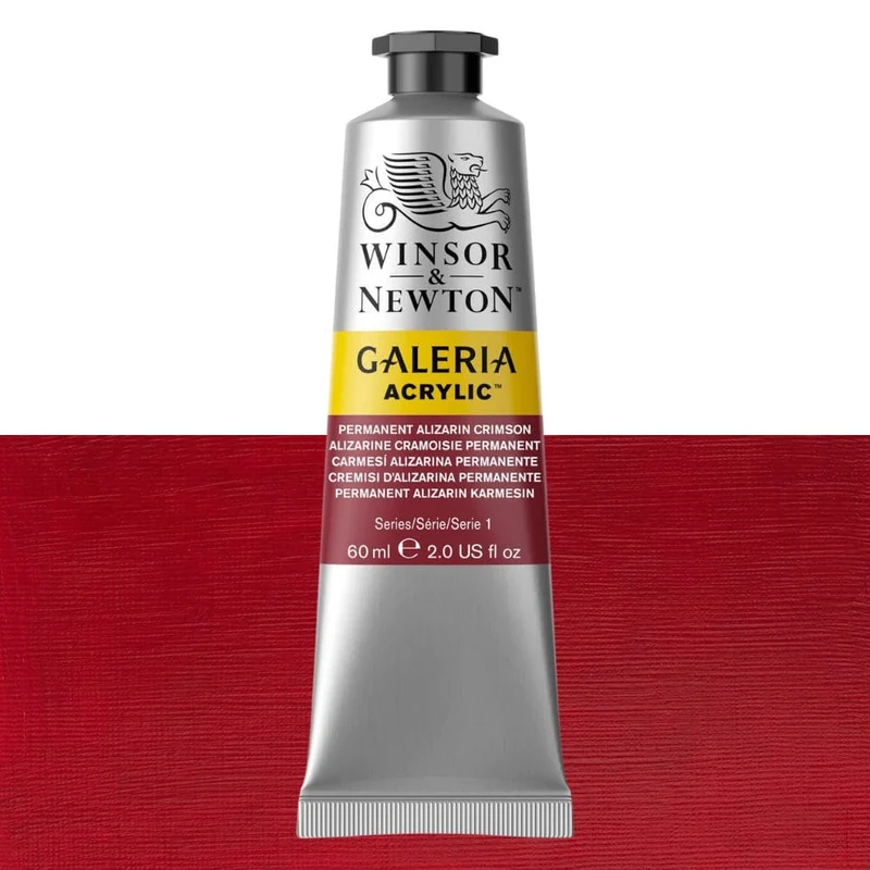 Tinta Acrílica Galeria Winsor & Newton 60ml 466 Permanent Alizarin Crimson