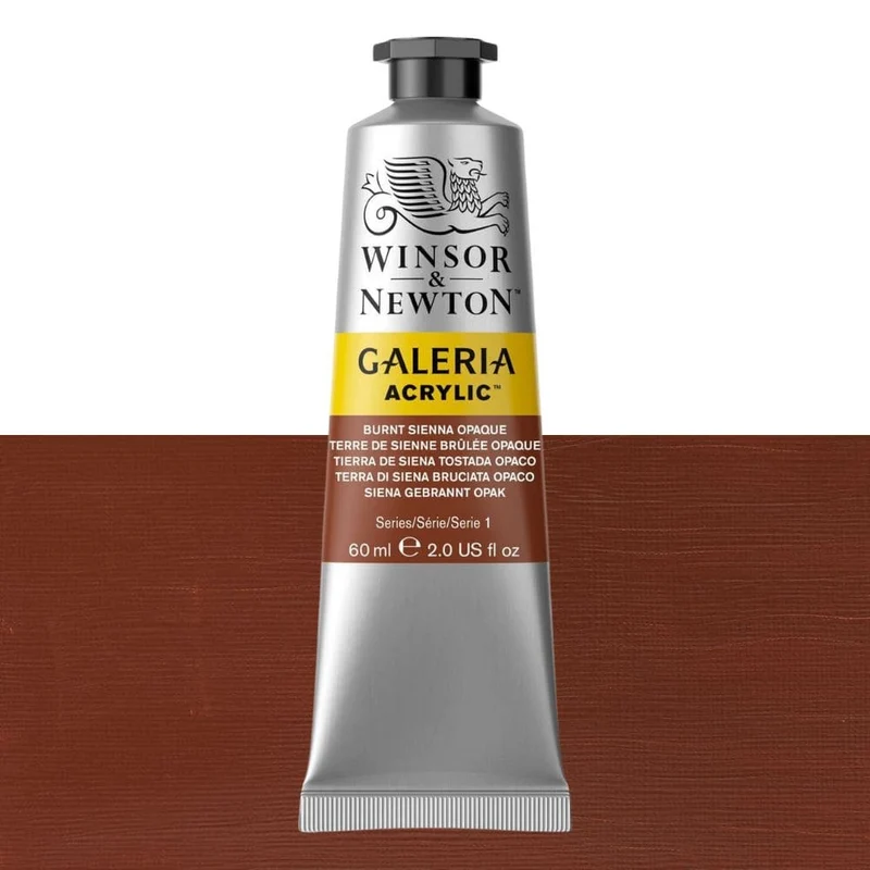 Tinta Acrílica Galeria Winsor & Newton 60ml 077 Burnt Sienna Opaque