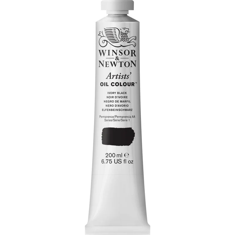 Tinta Óleo Artist 200ml Winsor & Newton S1 331 Ivory Black