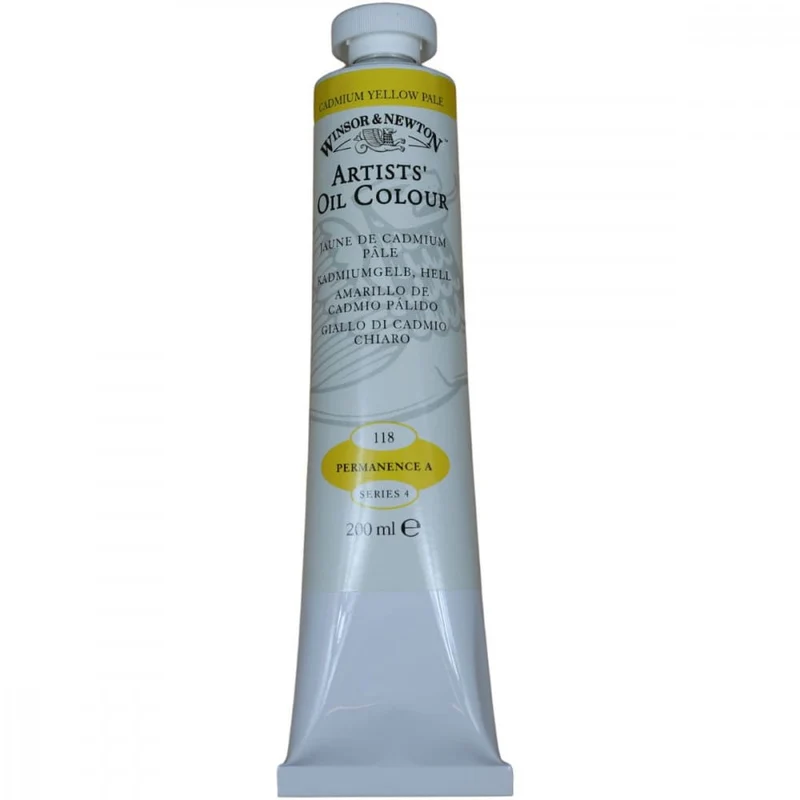Tinta Óleo Artist 200ml Winsor & Newton S4 118 Cadmium Yellow Pale