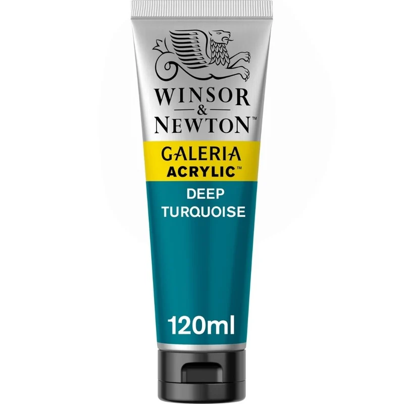 Tinta Acrílica Galeria Winsor & Newton 120ml 232 Deep Turquoise