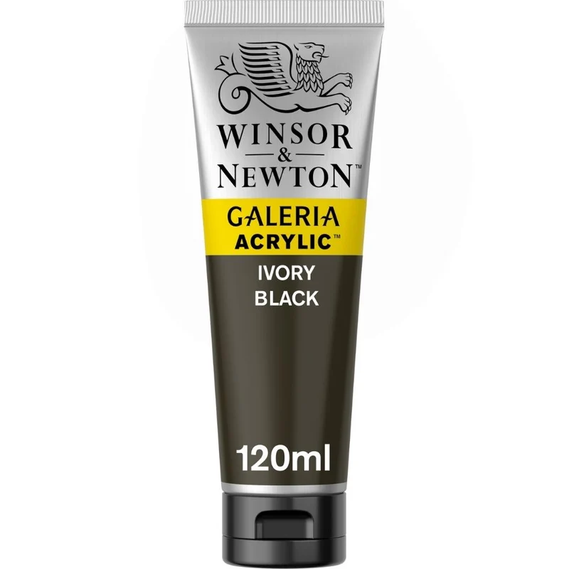 Tinta Acrílica Galeria Winsor & Newton 120ml 331 Ivory Black