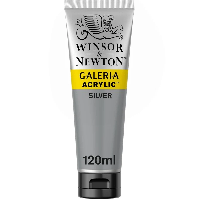 Tinta Acrílica Galeria Winsor & Newton 120ml 617 Silver