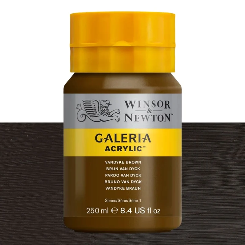 Tinta Acrílica Galeria Winsor & Newton 250ml 676 Vandyke Brown