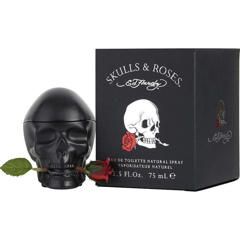 Perfume Masculino Ed Hardy Skulls & Roses Christian Audigier Eau De Toilette Spray 75 Ml