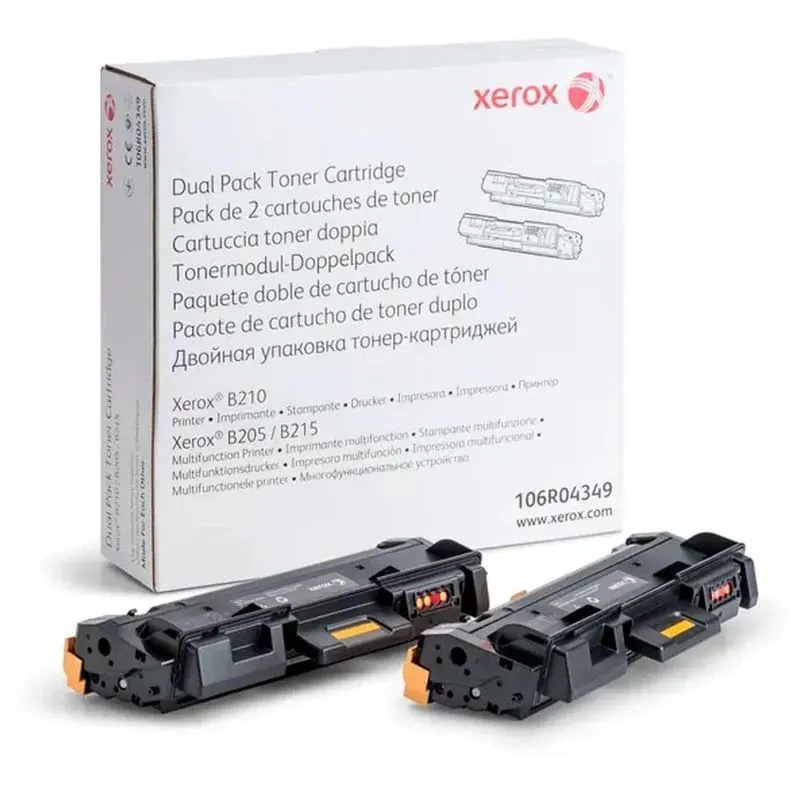 Toner Original Xerox Preto 6K 106R04349NOI para Impressoras