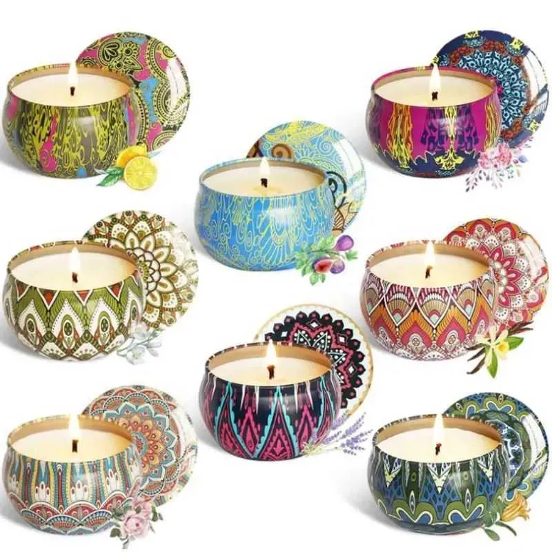 Velas Grande Cera Natural Perfumada Em Lata Personallizada