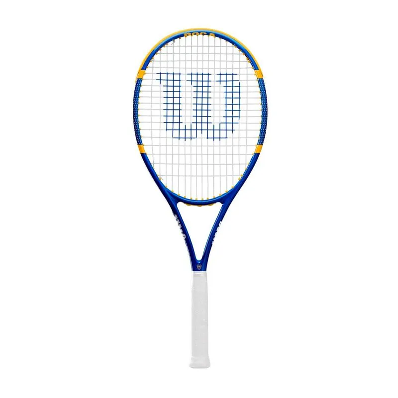 Raqueta Wilson Tenis Boca Juniors 103Frm Talle: UN - Color: Azul/Amarillo