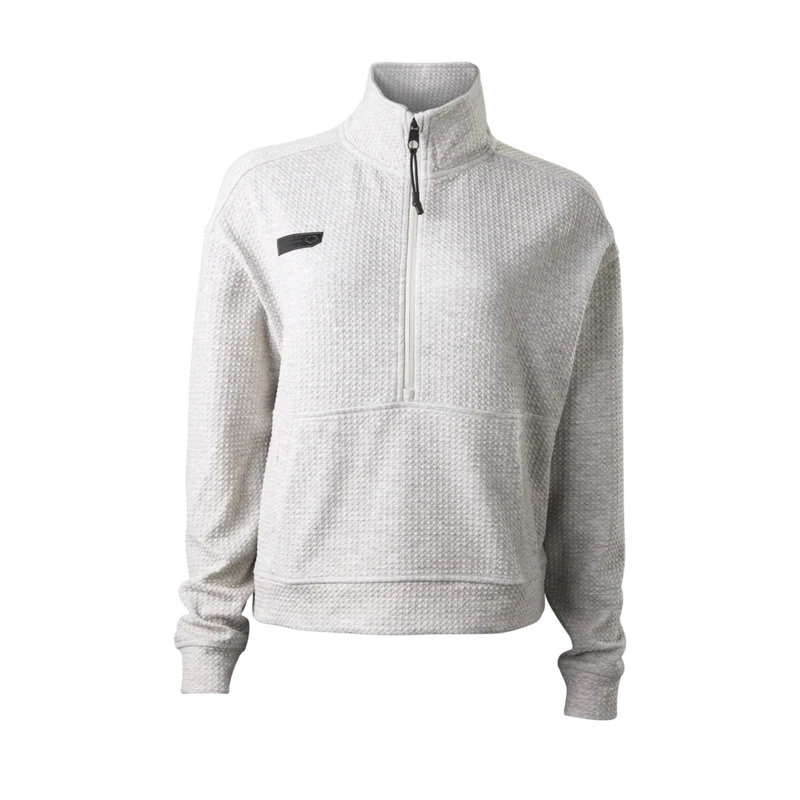 Wilson Women's 1/2 Zip Jacquard Pullover Oatmeal / L
