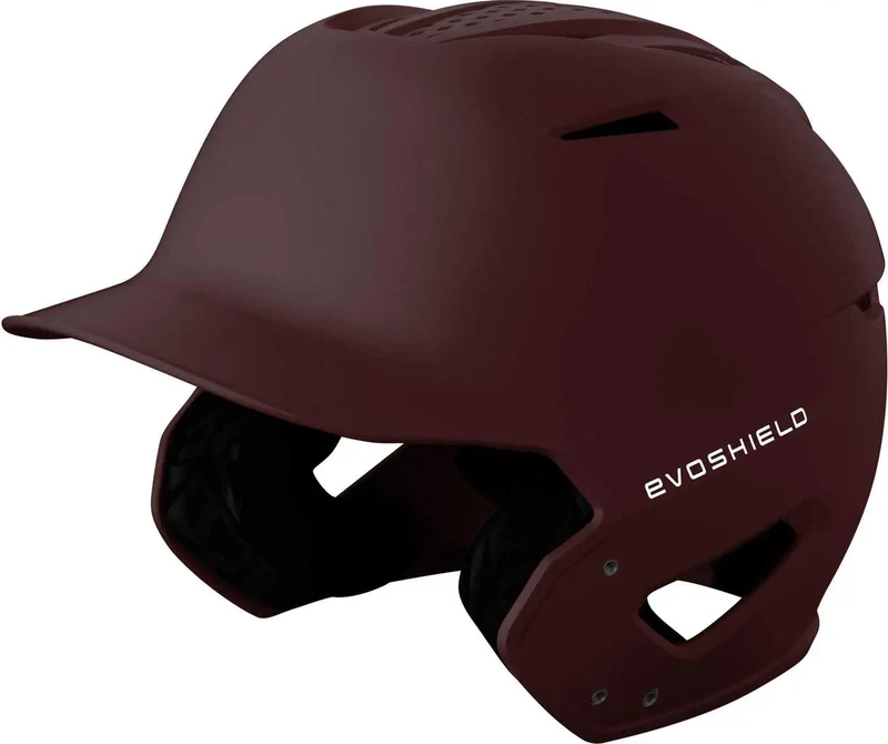 EvoShield XVT 2.0 Matte Batting Helmet - Maroon Red-Maroon / 6 1/2" and below
