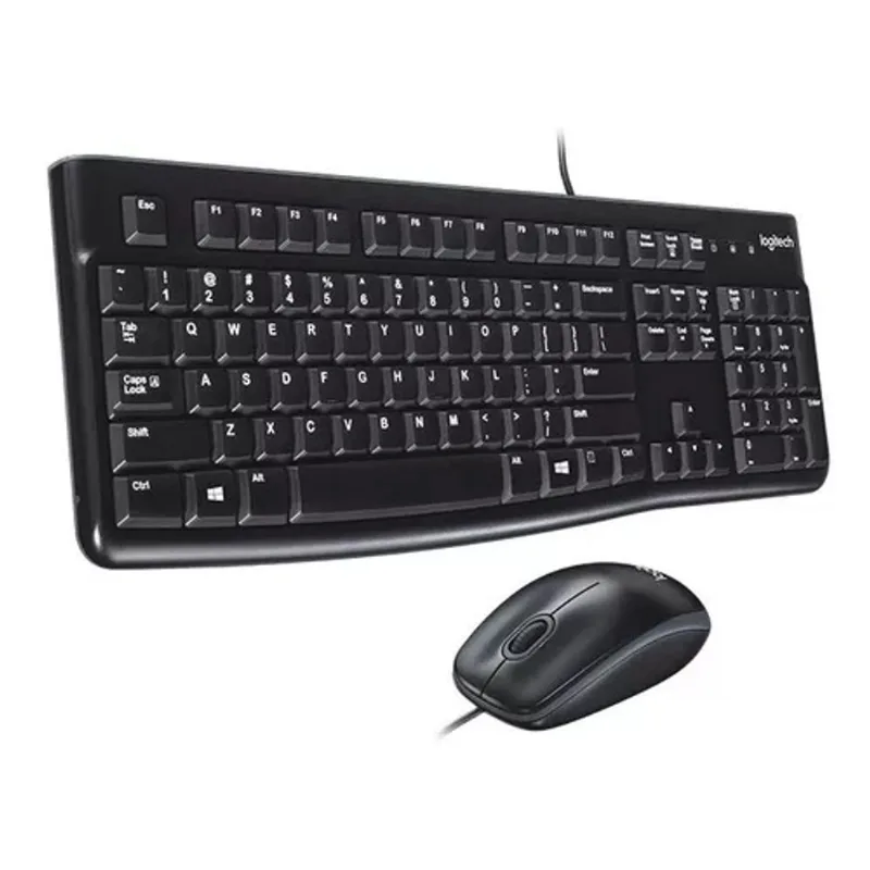 Kit Teclado Y Mouse Logitech Mk120 Combo Multimedia Slim Usb