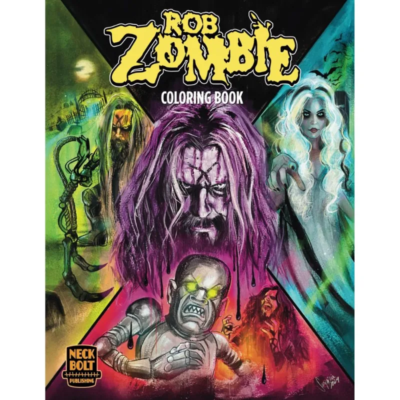 Livro De Colorir Rob Zombie Oficialmente Licenciado