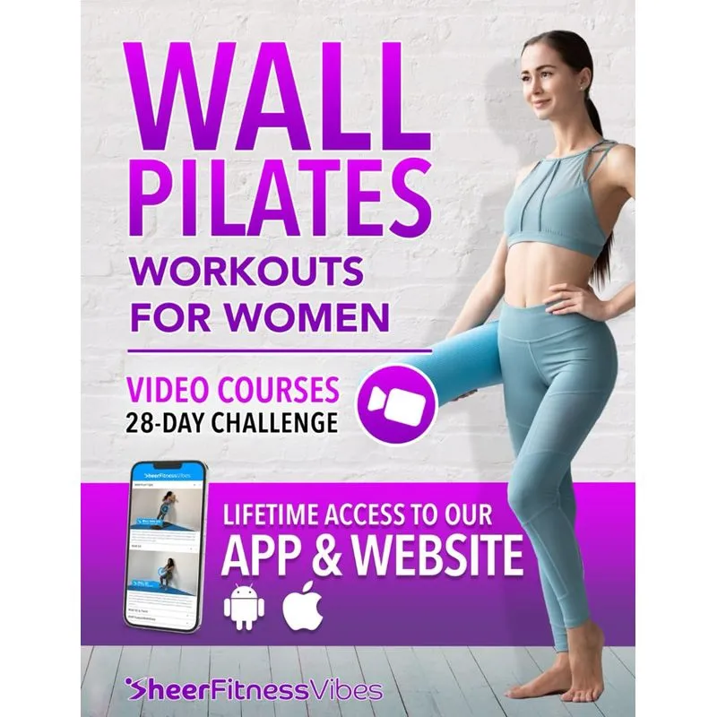 Reserve Exercícios De Pilates De Parede Para Mulheres: Guia De 10 Minutos Por Dia