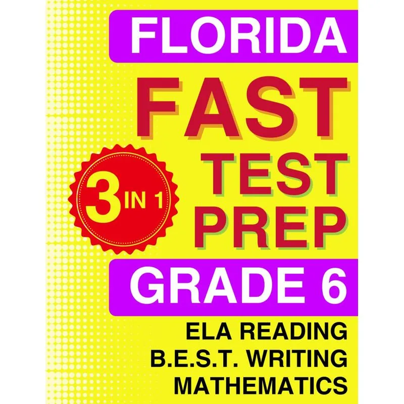 Pasta De Trabalho Florida Fast Test Prep, 6ª Série, Leitura, Redação, Maio