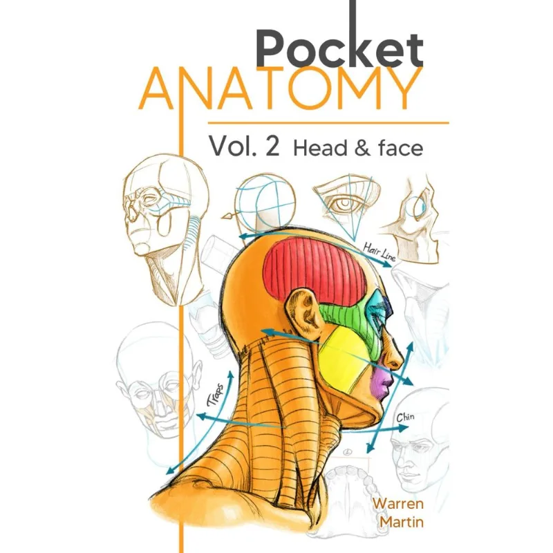 Book Pocket Anatomy Vol.2: Manual De Desenho De Cabeça E Rosto