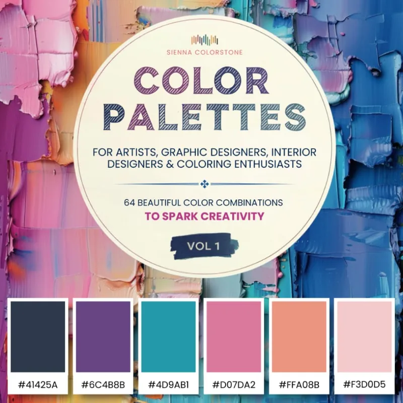 Paletas De Cores De Livros Vol. 1 Para Artistas E Designers Com Código Hexadecimal