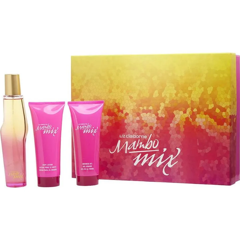 Perfume Feminino Liz Claiborne Mambo Mix Edp Spray 100 Ml&amp;loção Corporal Gel Banho