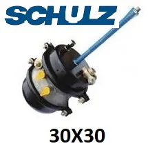 CUICA FREIO DUPLA 30X30 M16X120,7 M16 HASTE LONGA CARRETAS DIVERSAS 81650260 81650540 HCF101 5019499 - SCHULZ