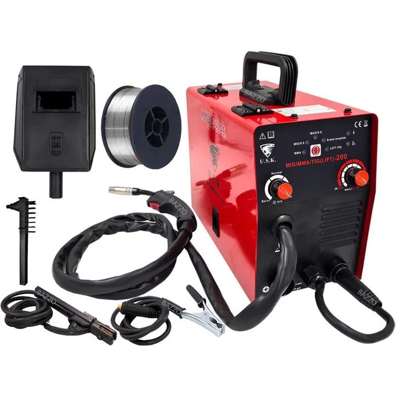 Maquina Solda Inversora 140a Mig Tig Com E Sem Gás Arame 1kg
