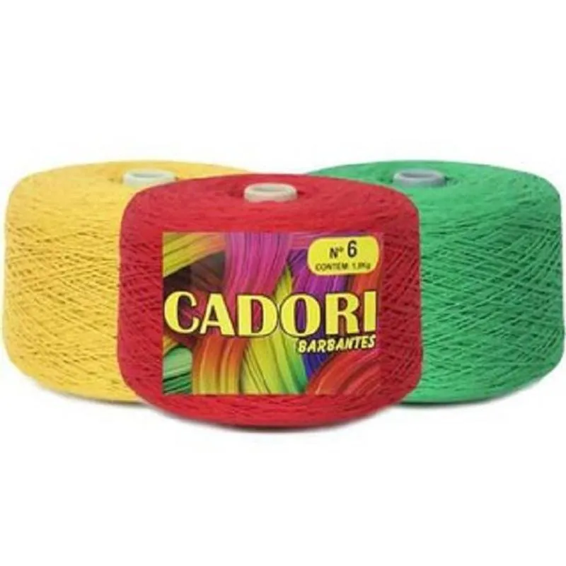 Kit 10 Barbantes Cadori N06 - Crochê Tapetes, Flores - 1.8kg