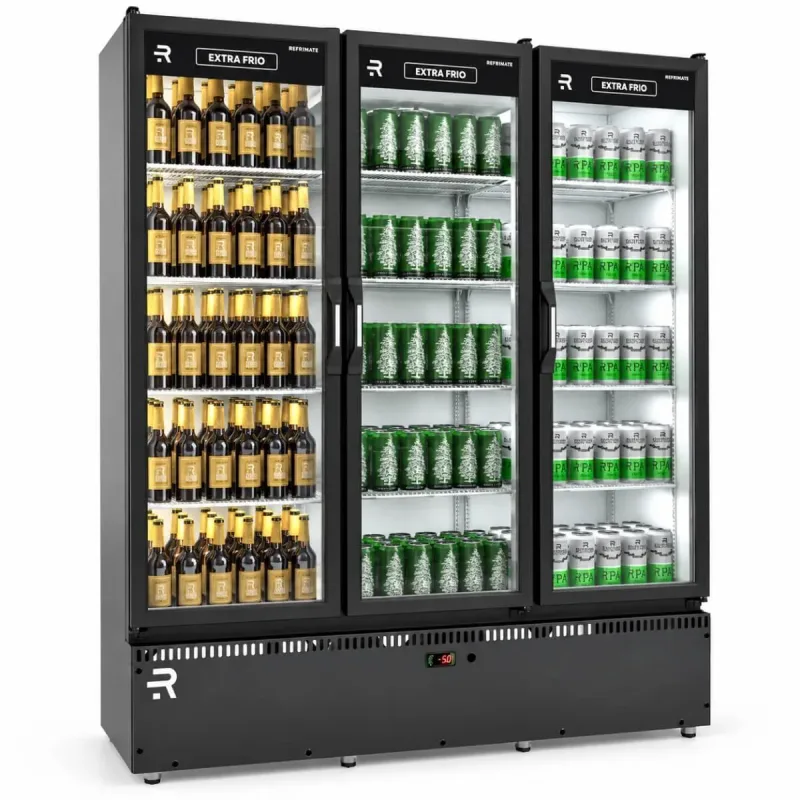 Cervejeira Auto Serviço Vanguard Extra Frio 1,57m 3 Portas de Vidro 220V - Refrimate
