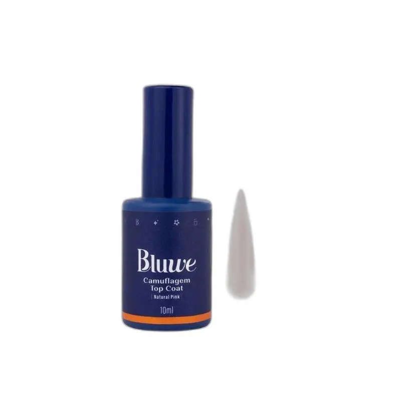 Bluwe Top Coat Camuflagem Natural Pink 10ml